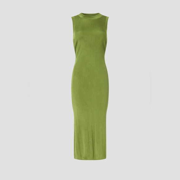 Atlein Collective - Green Knit Midi Dress - Picture 6 of 7